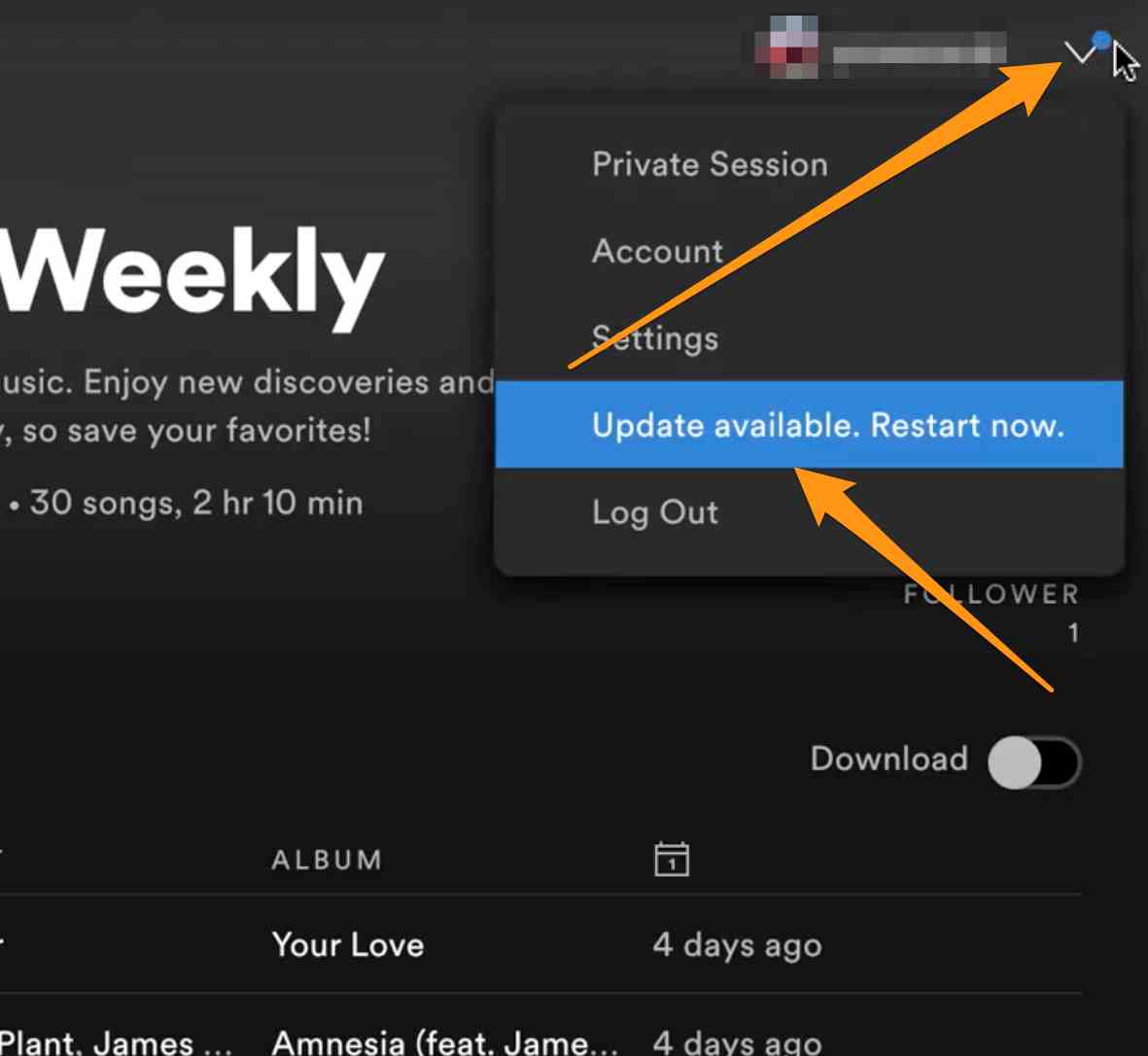 Spotify Şarkı Sözleri Gösterilmiyor: Uygulama Sürümünü Güncelle