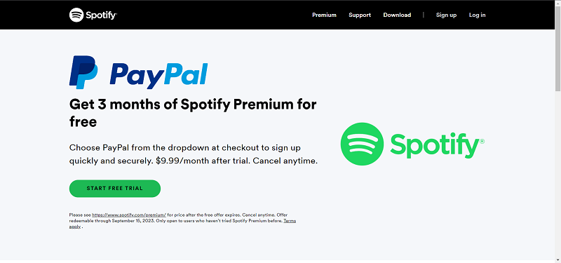 PayPal ile Spotify'ı Ücretsiz Alın