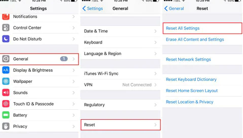 Restablezca la configuración del iPhone cuando su ID de Apple esté atenuada